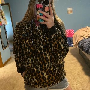 PINK Cheetah Print Sherpa